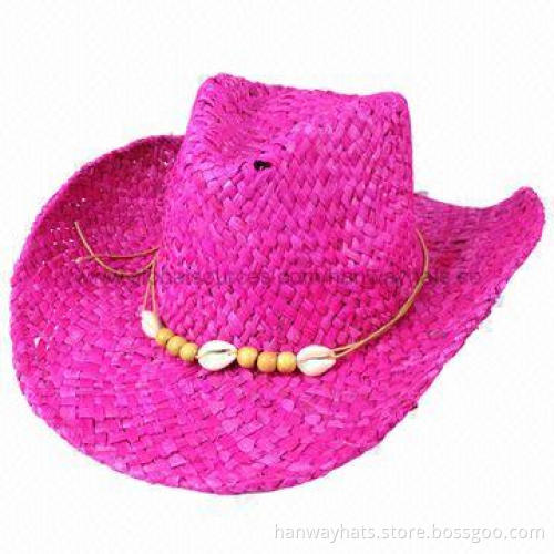 Pink cowboy hat, made of 100% wool